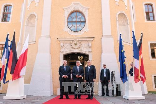 เยอรมนี ฝรั่งเศส และโปแลนด์ให้คำมั่นที่จะร่วมมือผลักดันประสิทธิภาพของอียู - ảnh 1