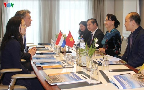 Нгуен Тхи Ким Нган встретилась с директором Международного порта Роттердама  - ảnh 1
