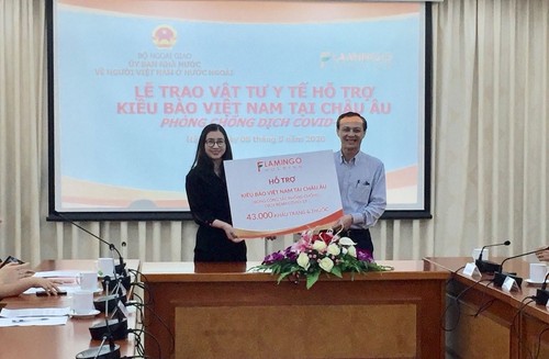 МИД СРВ принял партии медоборудования для поддержки вьетнамцев, проживающих в Европе в борьбе с COVID-19 - ảnh 1