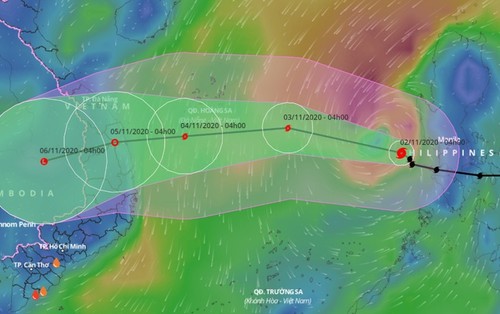 Тайфун Гони приближается к Восточному морю  - ảnh 1