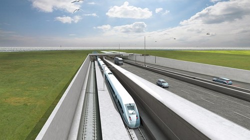 Германия одобрила проект строительства самого длинного в мире подводного железнодорожного и автомобильного туннеля - ảnh 1