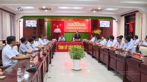 Председатель НС Вьетнама совершила рабочую поездку в провинцию Шокчанг - ảnh 1