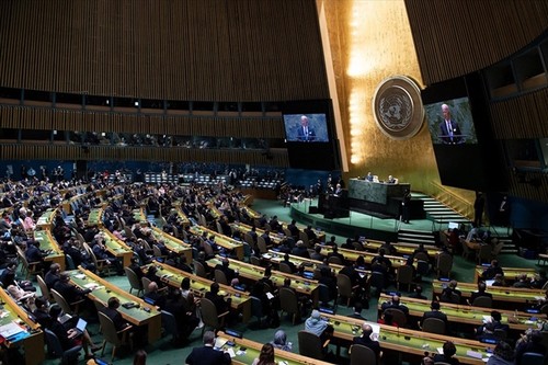 Президент Вьетнама Нгуен Суан Фук принял участие в открытии общих прений высокого уровня в рамках 76-й сессии Генеральной Ассамблеи ООН  - ảnh 1