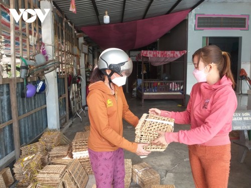Изготовление изделий из эйхорнии приносит жителям провинции Шокчанг стабильный доход  - ảnh 1