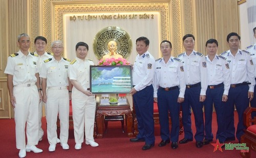 Силы береговой охраны Японии посетили второе региональное командование морской полиции Вьетнама - ảnh 1