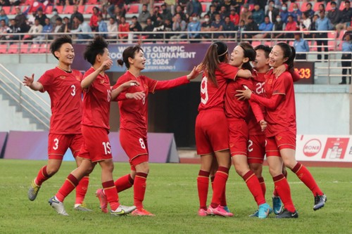 Женская сборная Вьетнама по футболу вышла во второй отборочный раунд Олимпийских игр – 2024 в Париже - ảnh 1