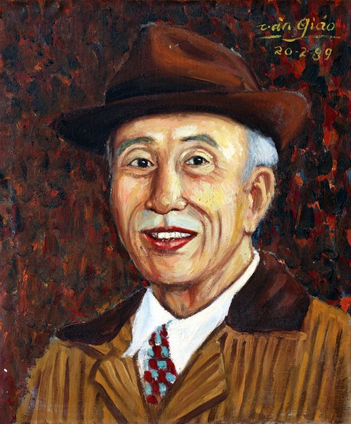Художник Ван Зяо посвятил  всю жизнь рисованию портретов президента Хо Ши Мина - ảnh 1