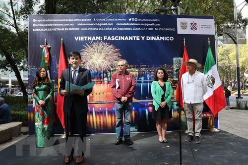 Яркие и красочные фотографии, посвященные теме Вьетнама, на мексиканских улицах - ảnh 1