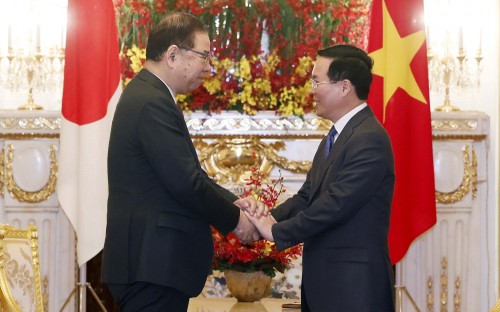 Президент Во Ван Тхыонг принял лидеров партий и группы парламентариев, близких к Вьетнаму - ảnh 3