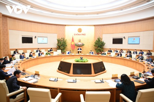 Премьер-министр Фам Минь Тинь провёл февральское заседание правительства по вопросам законотворчества  - ảnh 1