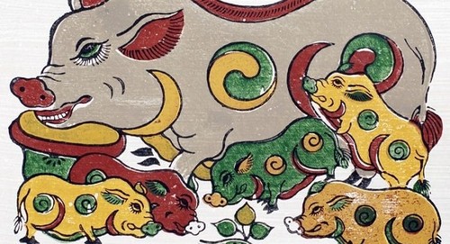 Zodiac animal paintings decorated for Tet holidays - ảnh 1