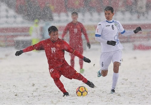 Quang Hai’s goal in snow voted most iconic strike at AFC U23 Champs - ảnh 1