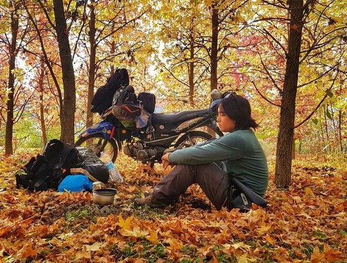 Vietnamese rides motorbike around the world in 1111 days - ảnh 2