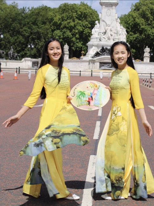 Áo Dài Việt Nam rực rỡ trước cung điện Buckingham, Vương quốc Anh - ảnh 7