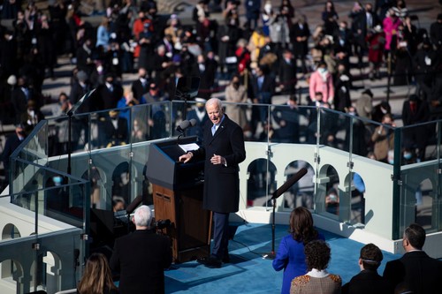 Photos of Joe Biden's inauguration as the 46th president of the United States  - ảnh 1