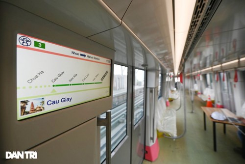 Hanoi capital tests metro trains on overground route - ảnh 6