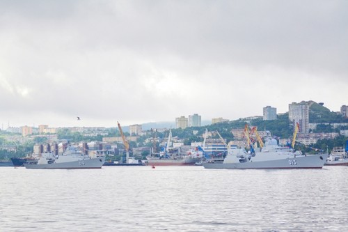 Vietnamese Navy Gepard frigates join military parade in Russia - ảnh 3