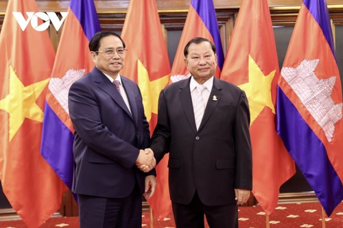 Toàn cảnh chuyến thăm chính thức Campuchia của Thủ tướng Phạm Minh Chính - ảnh 13