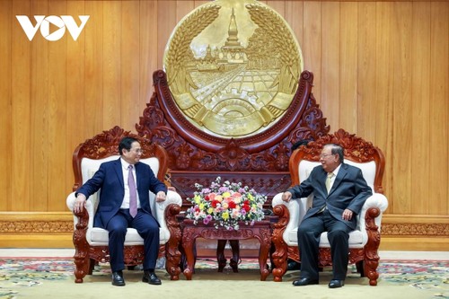 Toàn cảnh chuyến thăm chính thức CHDCND Lào của Thủ tướng Phạm Minh Chính - ảnh 11