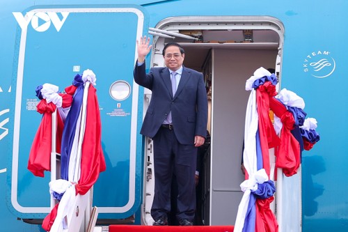 Toàn cảnh chuyến thăm chính thức CHDCND Lào của Thủ tướng Phạm Minh Chính - ảnh 1