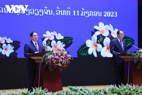 Toàn cảnh chuyến thăm chính thức CHDCND Lào của Thủ tướng Phạm Minh Chính - ảnh 7