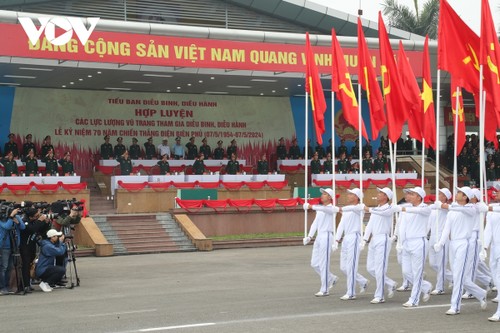 Hợp luyện diễu binh, diễu hành Kỷ niệm 70 năm Chiến thắng Điện Biên Phủ - ảnh 3