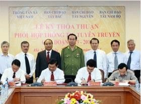 Vietnam News Agency coordinates information with localities - ảnh 1