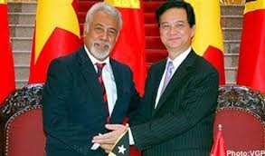 Chairman Nguyen Sinh Hung receives Timor-Leste Prime Minister - ảnh 1