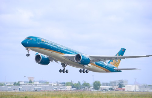 Vietnam Airlines transports apricot, peach blossoms for lunar New Year  - ảnh 1