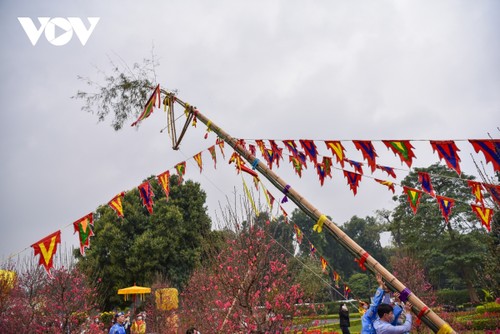 Thang Long relic site sees reenactment of traditional Tet rituals - ảnh 8