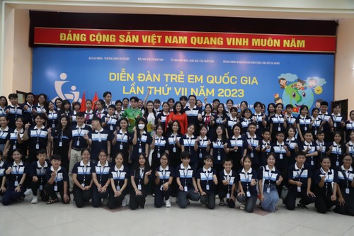 Seventh National Children’s Forum opens in Hanoi - ảnh 1