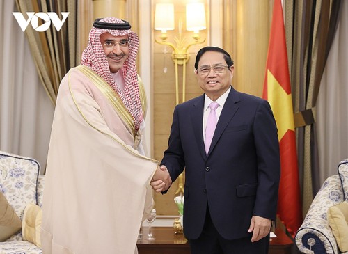 PM receives leaders of Saudi Arabia’s groups and development funds - ảnh 2