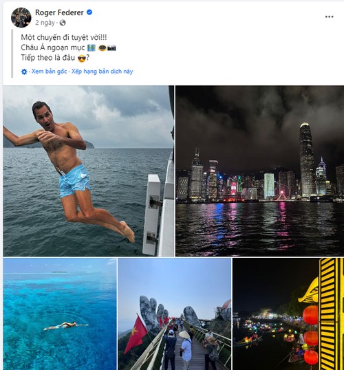 Roger Federer shares moments from Vietnam trip - ảnh 1
