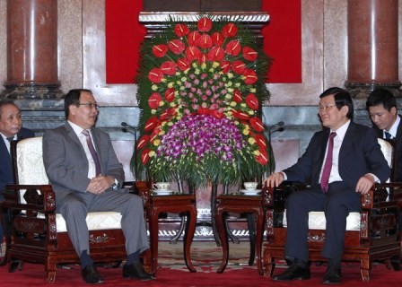 Chủ tịch nước Trương Tấn Sang tiếp Viện trưởng Viện Kiểm sát Mông Cổ - ảnh 1