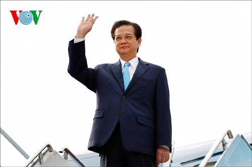 Thủ tướng Nguyễn Tấn Dũng tới Bangkok, Thái Lan dự hội nghị thượng đỉnh GMS5 - ảnh 1