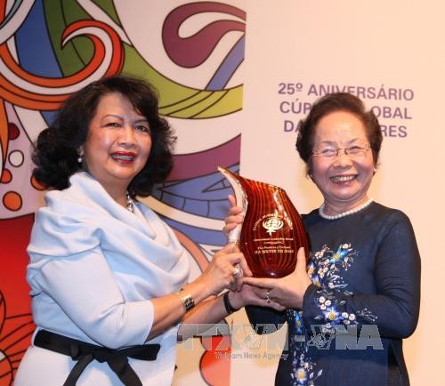 Phó Chủ tịch nước Nguyễn Thị Doan tham dự Hội nghị Thượng đỉnh Phụ nữ Toàn cầu lần thứ 25  - ảnh 1