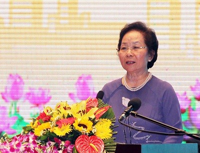 Phó Chủ tịch nước Nguyễn Thị Doan dự Đại hội Thi đua yêu nước tỉnh Vĩnh Phúc  - ảnh 1