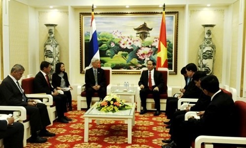 Bộ trưởng Bộ Công an Trần Đại Quang tiếp Đại sứ Thái Lan tại Việt Nam - ảnh 1