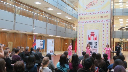Lễ hội Hùng Vương với sinh viên Việt Nam và Nga tại Học viện Ngoại Giao Quốc gia Moskva - ảnh 4