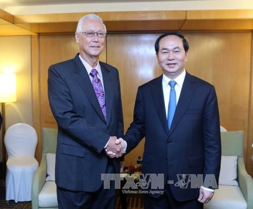 Chủ tịch nước Trần Đại Quang kết thúc chuyến thăm cấp Nhà nước tới Cộng hòa Singapore  - ảnh 1