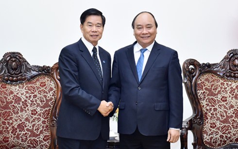 Thủ tướng Nguyễn Xuân Phúc tiếp Đô trưởng Vientiane và Chủ tịch Tập đoàn Capita Land - ảnh 1