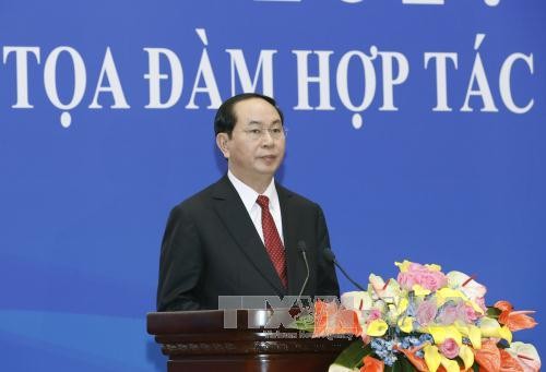 Chủ tịch nước Trần Đại Quang dự Tọa đàm Hợp tác kinh tế, thương mại Việt – Trung - ảnh 2