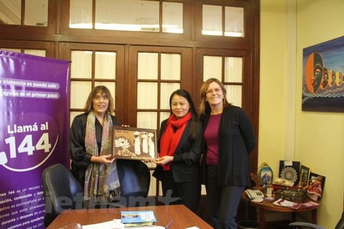 Đoàn Hội Liên hiệp Phụ nữ Việt Nam thăm và làm việc tại Argentina - ảnh 1