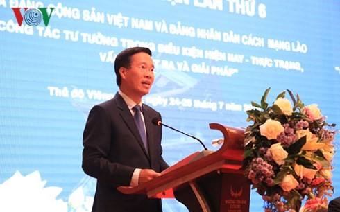 Hội thảo Lý luận lần thứ 6 giữa Đảng Cộng sản Việt Nam và Đảng Nhân dân Cách mạng Lào - ảnh 1