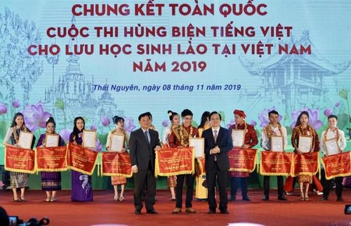 Chung kết Cuộc thi “Hùng biện tiếng Việt cho lưu học sinh Lào tại Việt Nam” năm 2019 - ảnh 1