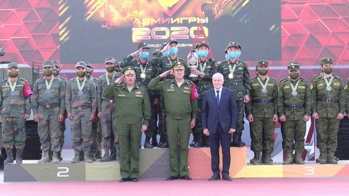 Đội tuyển tăng Việt Nam nhận cúp vô địch và huy chương vàng Hội thao quân sự quốc tế Army Games 2020  - ảnh 1