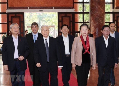 Tổng bí thư, Chủ tịch nước Nguyễn Phú Trọng dự Hội nghị kiểm tra của Đảng  - ảnh 1