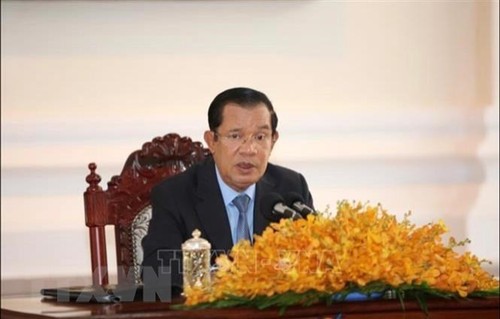 Lãnh đạo Campuchia chúc Tết lãnh đạo Đảng, Nhà nước Việt Nam - ảnh 1