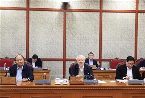 Tổng Bí thư Nguyễn Phú Trọng chủ trì họp Bộ Chính trị cho ý kiến về một số nội dung quan trọng - ảnh 1