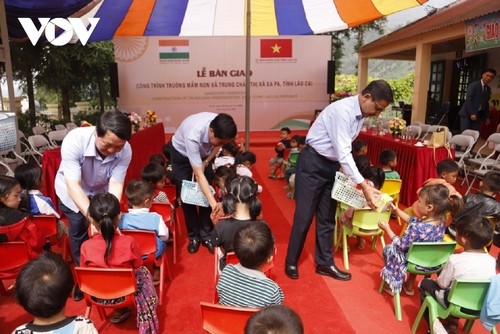 Khánh thành Trường mầm non hợp tác hữu nghị Việt Nam - Ấn Độ tại Lào Cai - ảnh 1